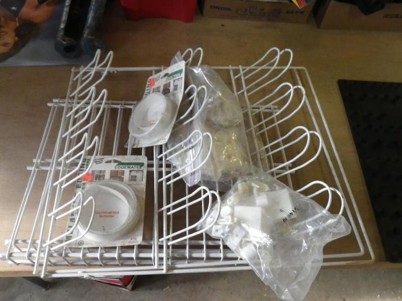 Shoe rack, wire shelves and bracket...