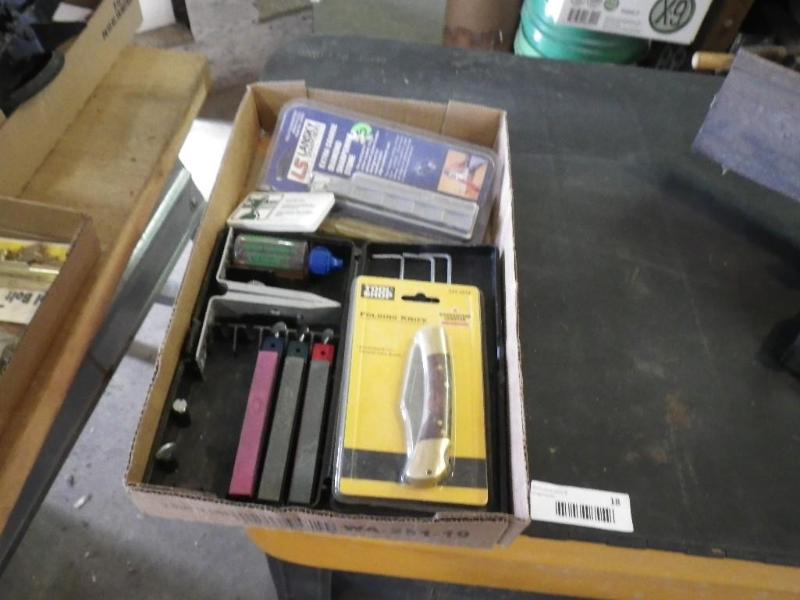 knives and sharpening stones...