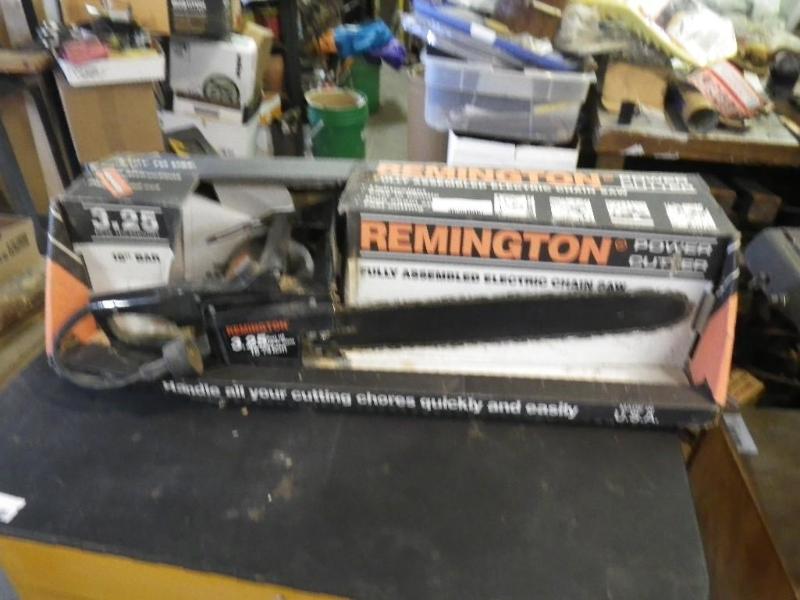 New Remington electric chainsaw...