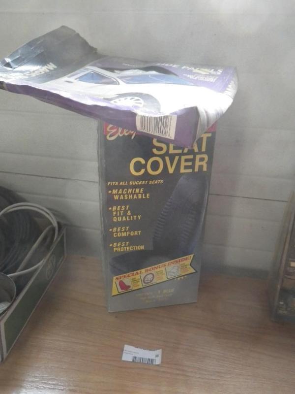 seat cover and sun shade...