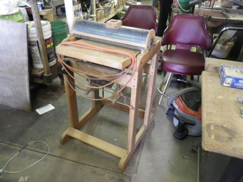 Homemade belt driven drum sander...