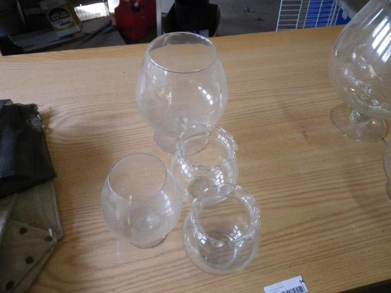 vases and snifters...
