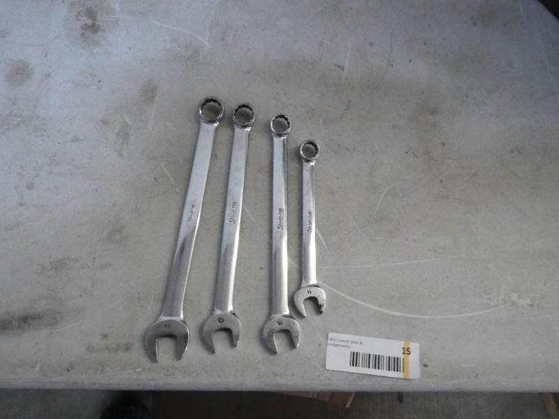 lot 15 image: Snap-on metric wrenches, 11mm-14mm...