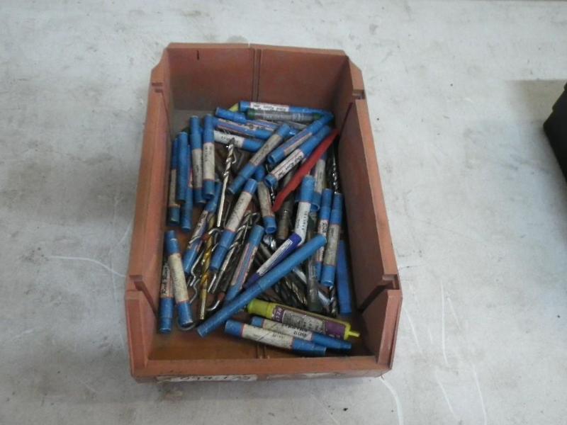 lot 46 image: bin of drill bits...