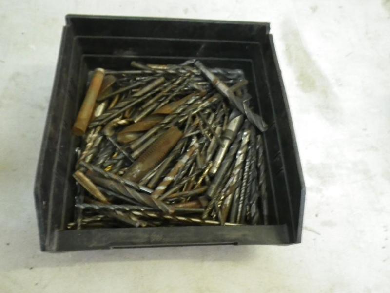 lot 47 image: bin of drill bits...