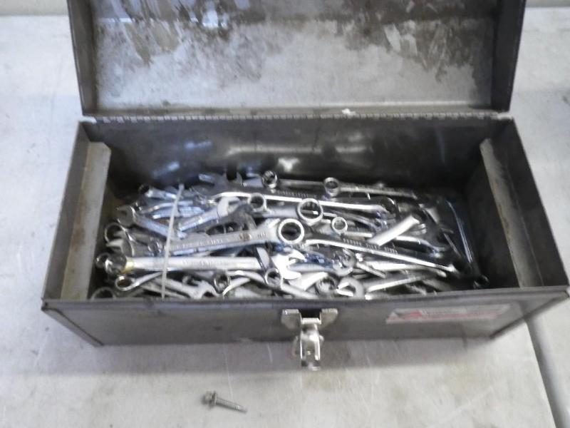 lot 59 image: toolbox full of wrenches...