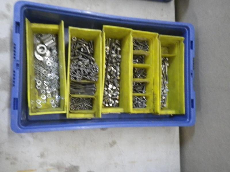 lot 78 image: tote of misc hardware...