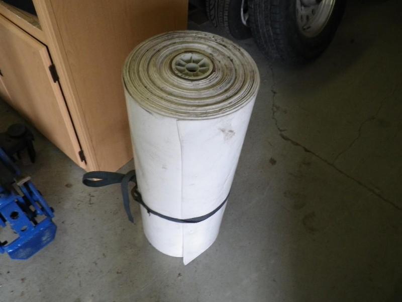 lot 99 image: large roll of vinyl...