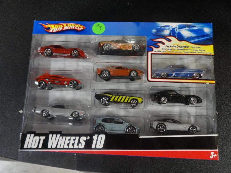 lot 3 image: HOT WHEELS - 10PK. Bidder is respon...