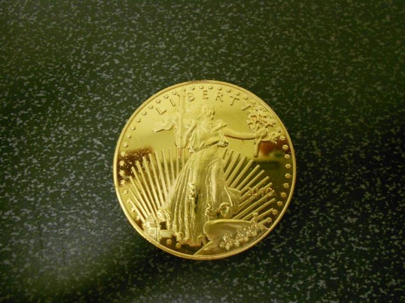 2010 Liberty 1 oz Gold Copy Coin....