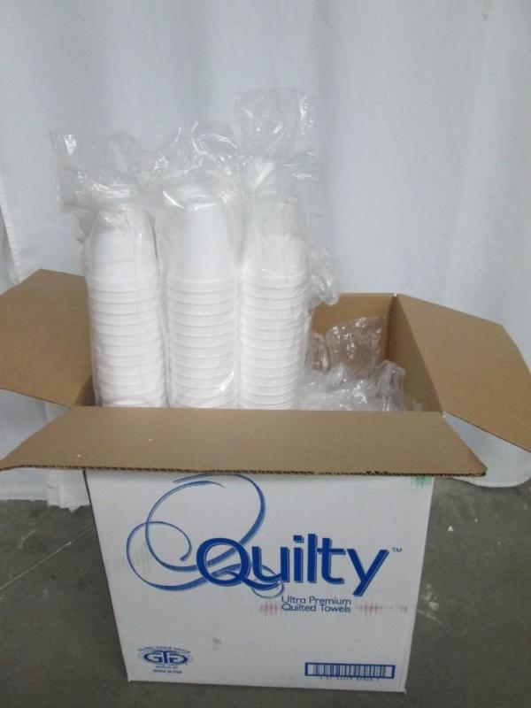 lot 20 image: Styrofoam Cups and Plastic Lids