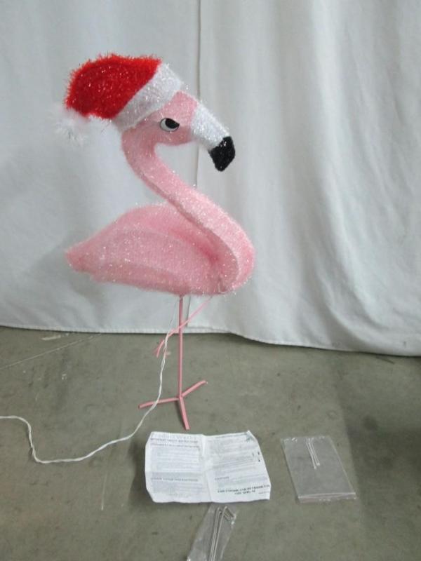 lot 56 image: Pink Flamingo Santa