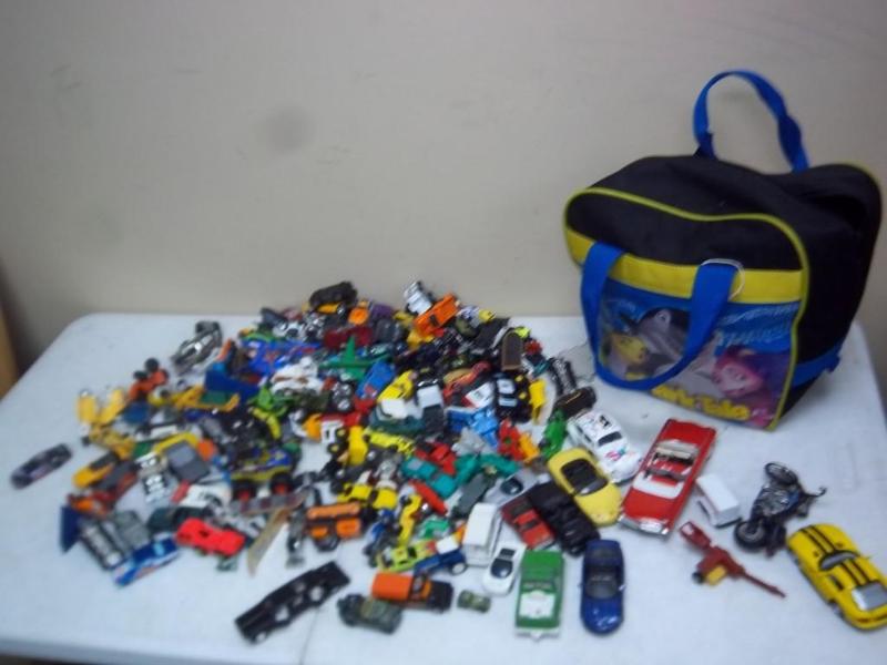 lot 134 image: Bowling Bag Filled With Cars - Over...