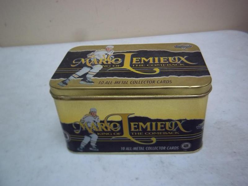 lot 138 image: Box Of Metal Mario Lemieux Hockey c...