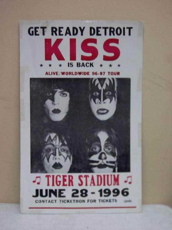 lot 143 image: Vintage Kiss Concert Poster - Tiger...