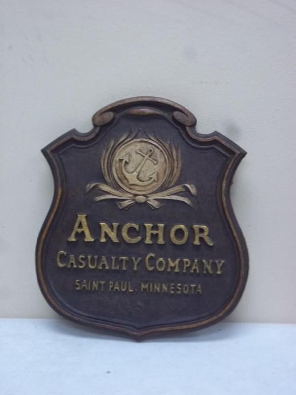 lot 144 image: Anchor Company Plaque Sign...