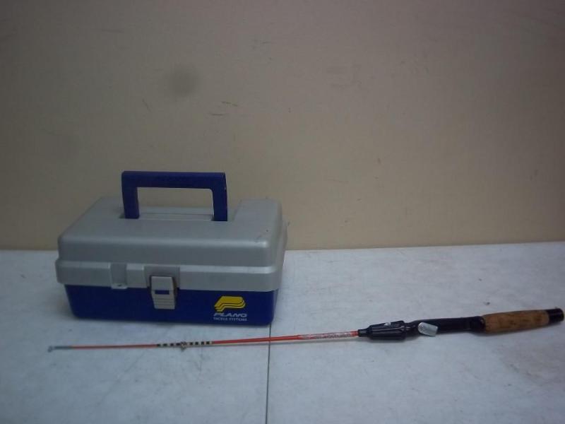 lot 160 image: Fishing Pole And Tackle Box...