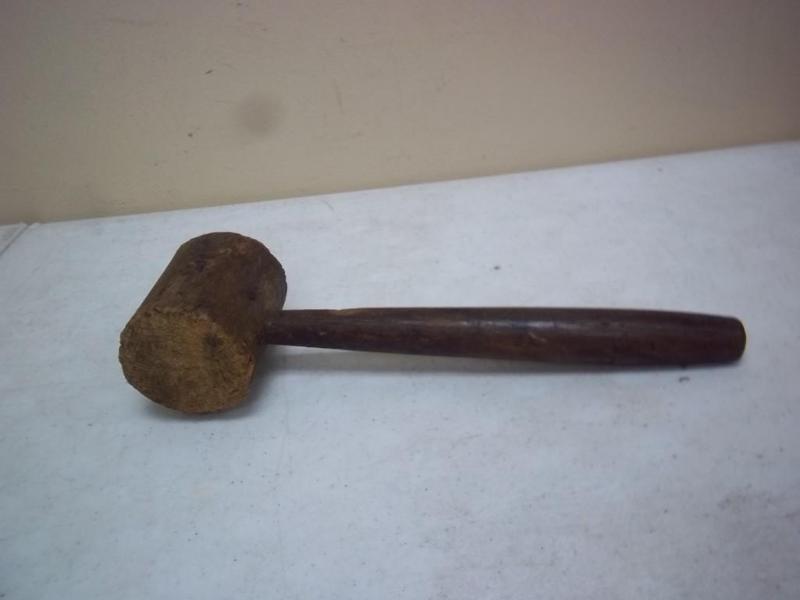 lot 17 image: Vintage Wood Mallet...