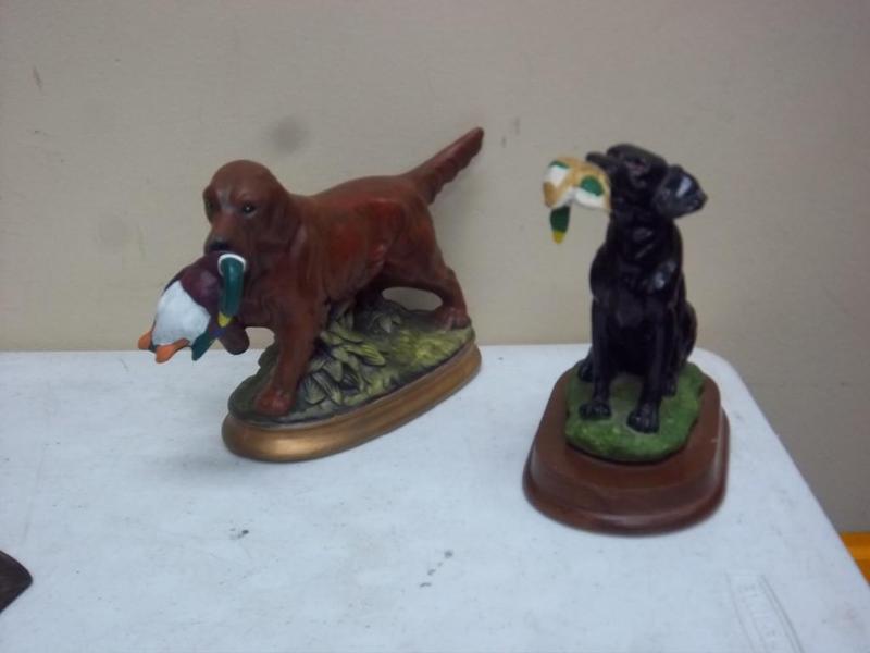 lot 170 image: Pair Of DuckDog Figurines...