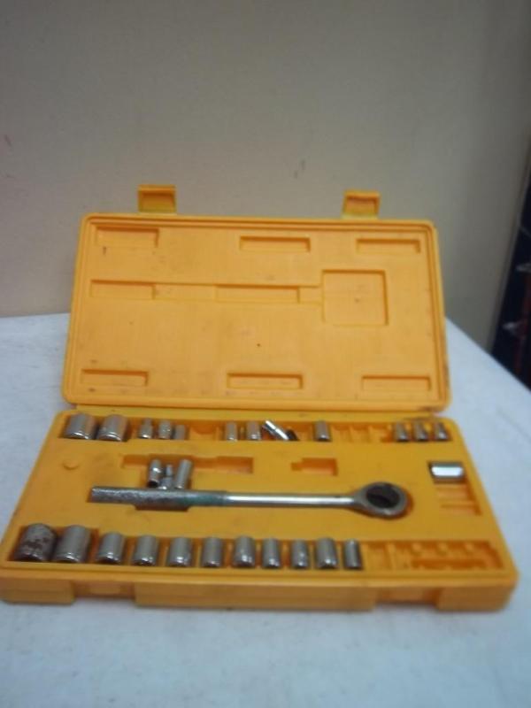 lot 197 image: Case With Ratchet And Sockets As Pi...