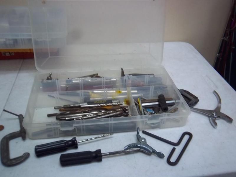 lot 199 image: Lot Of Tools And Case Full Of Bits...
