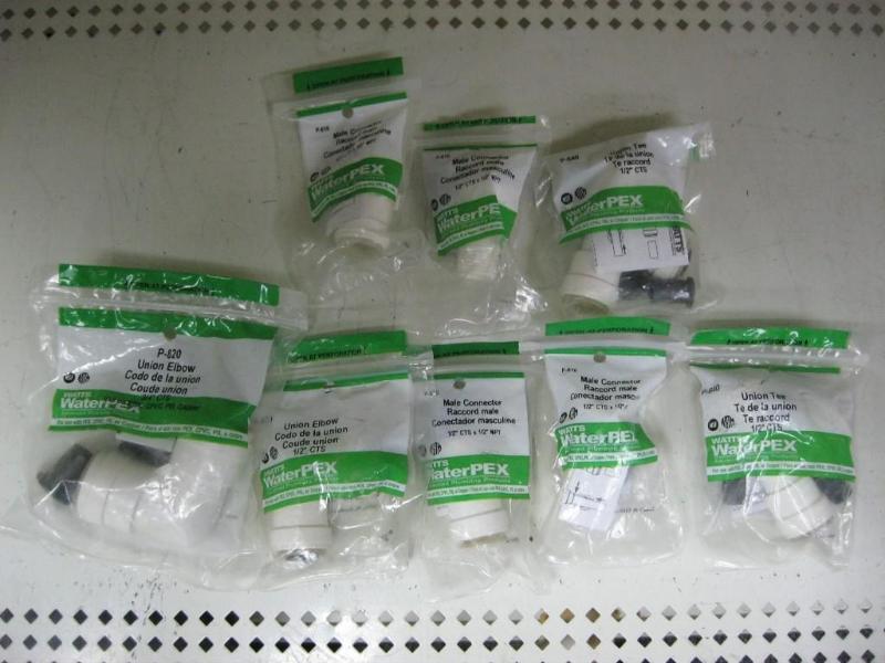 lot 208 image: Lot Of New Pex Plumbing Fittings...