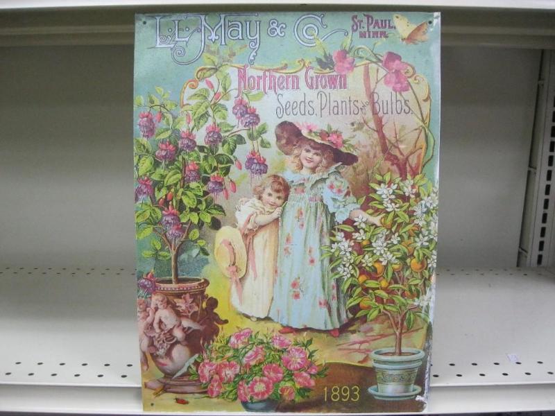 lot 222 image: LL May And Co. Metal Sign...