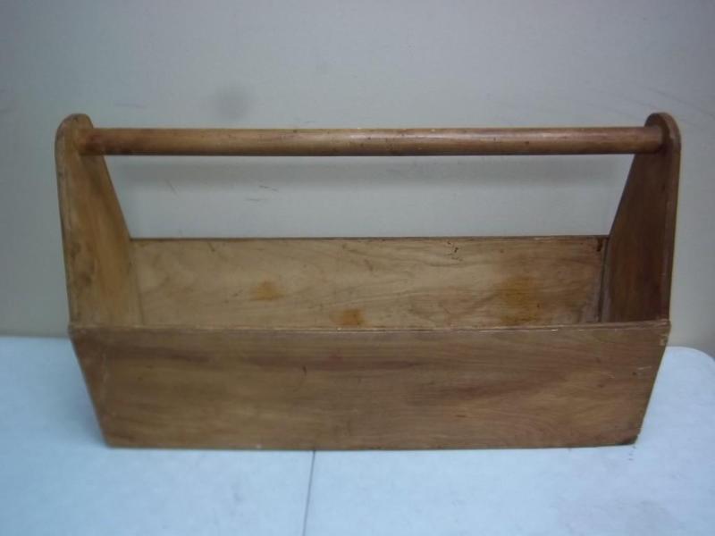 lot 33 image: Large Wood Tool Box...