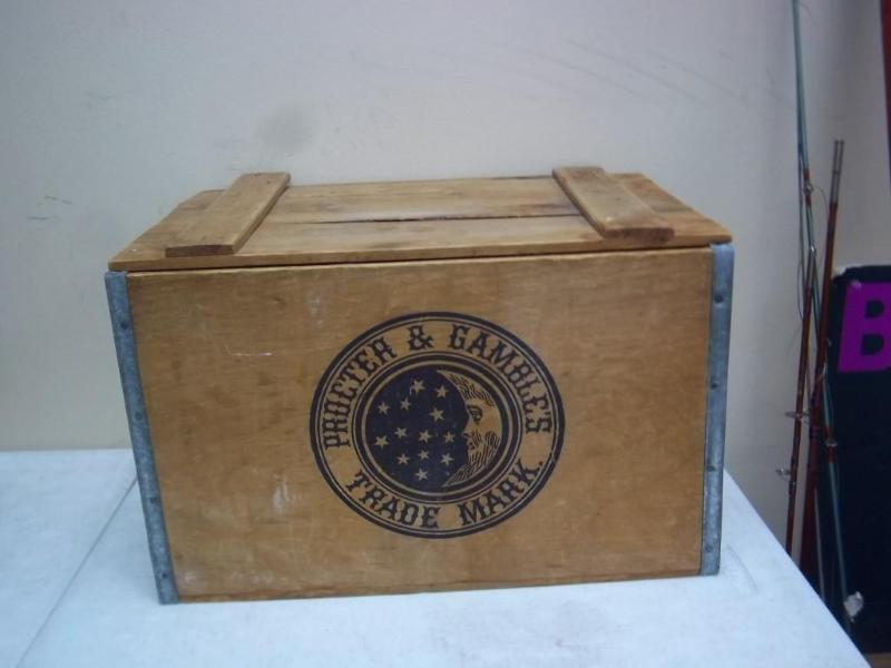 lot 38 image: Procter & Gambles Wood Crate...