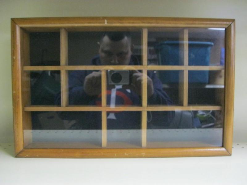 lot 46 image: Hanging Wood Shadow Box...