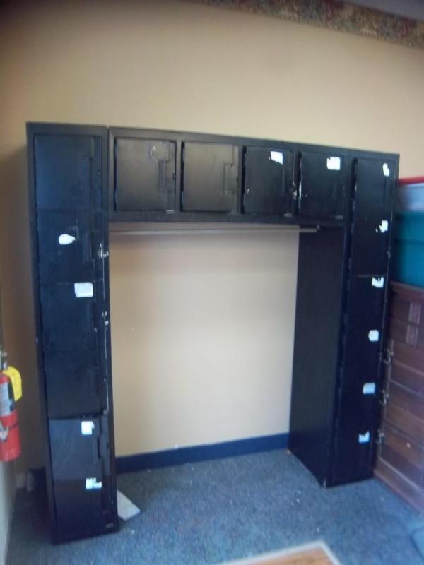 lot 56 image: Row Of Personal Lockers - Made Of M...