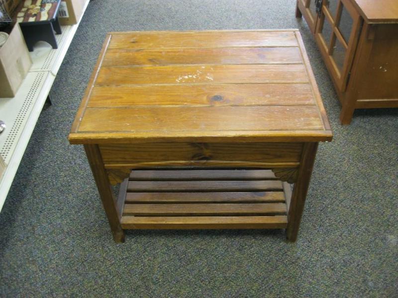 lot 65 image: Wood End Table...