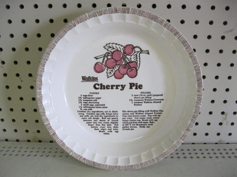 lot 68 image: Vintage Watkins Cherry Pie Glass Tr...