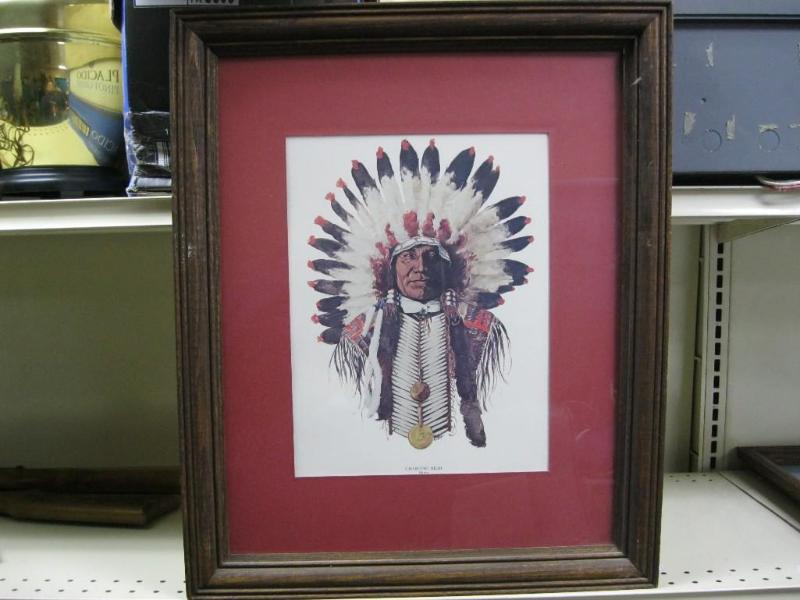 lot 72 image: Vintage Indian Picture Charging Bea...