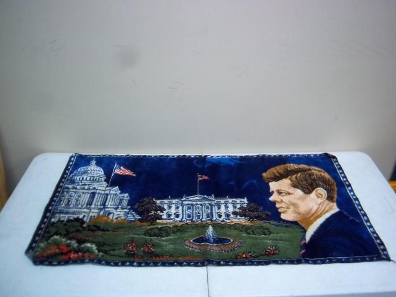 lot 80 image: Vintage JFK Tapestry ...