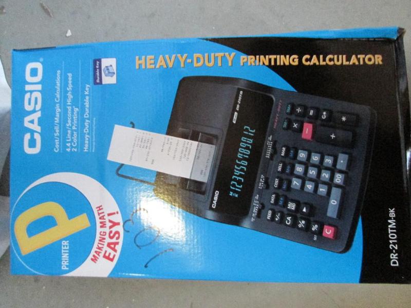 Casio DR-210TM-bk heavy duty printi...
