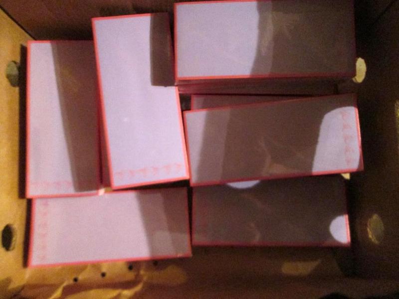 Lot of 250 sheet packs of decorator...
