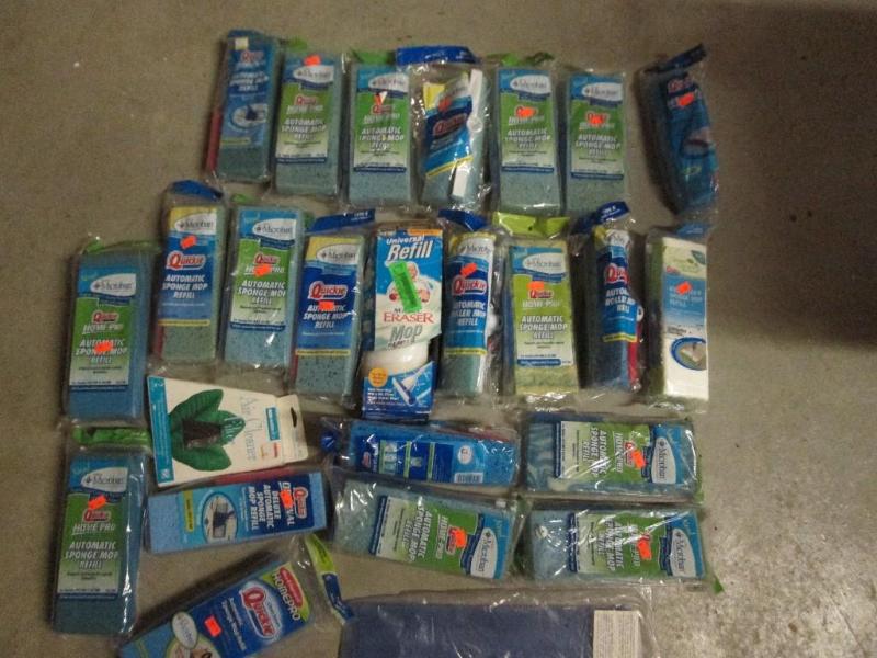 Large lot of sponge mop and other h...