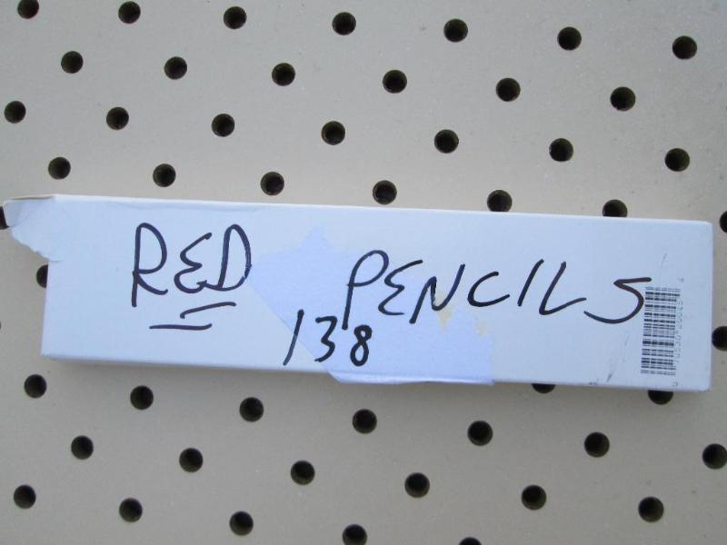 Box of 12 red pencils...