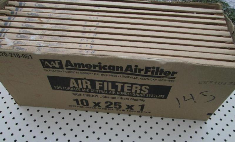 10 filters, 10 x 25 x 1&quot...