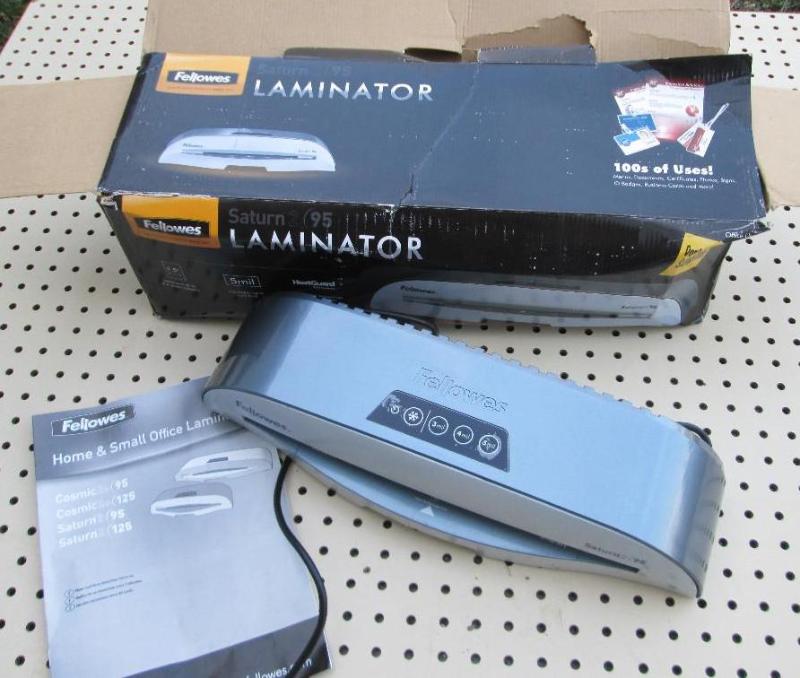 Fellowes laminator, Saturn 95 model...