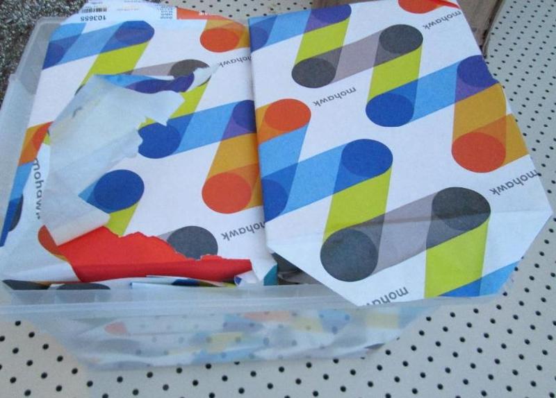 7 reams of Britehue 8.5 x 11 Orange...
