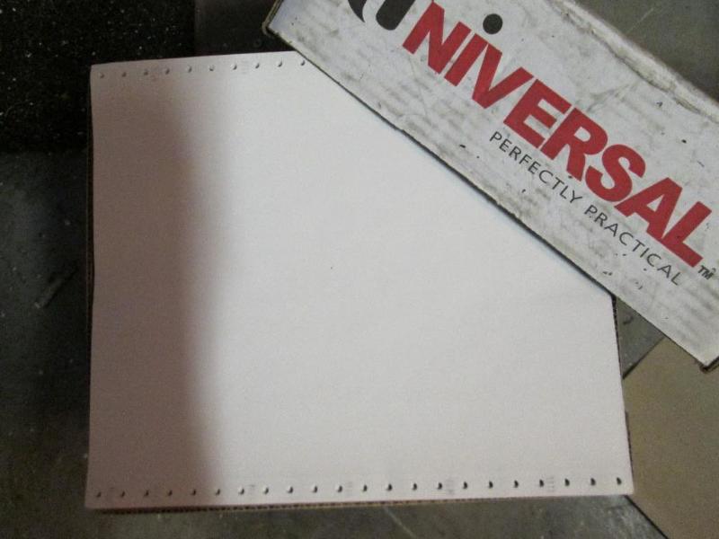 2500 sheets fanfold 8.5 x 11 printe...