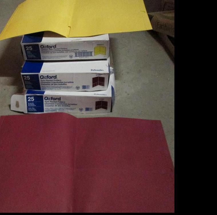 3 boxes 25 each folders by Oxford...