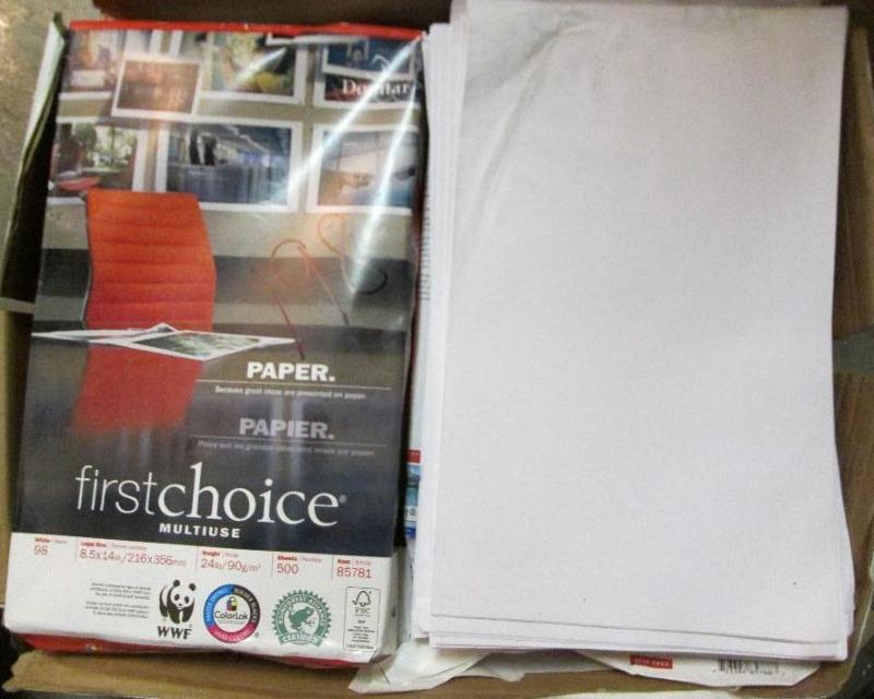 Case of damaged ream legal copy pap...