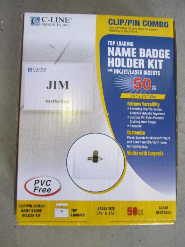 Name Badge kit with printble perfor...