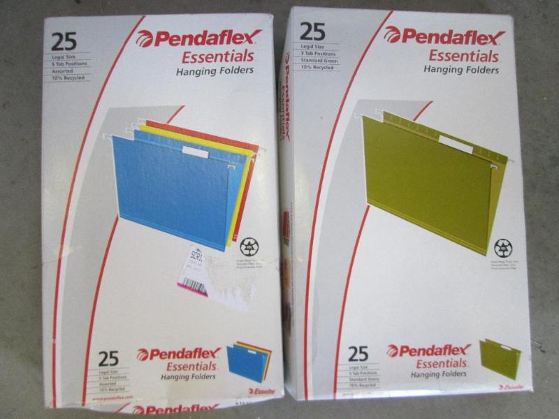 50 hanging legal size file folders...