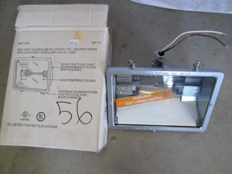 Die case aluminum halogen light...