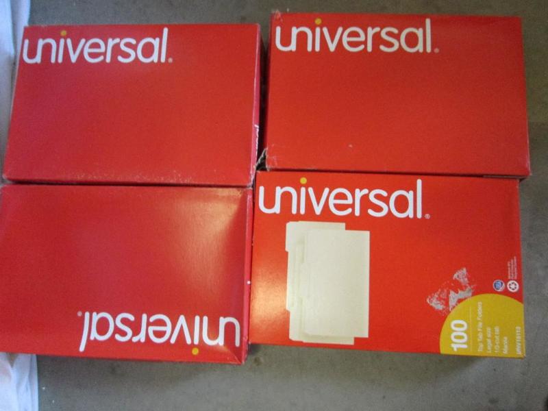 400 total, 4 boxes top tab legal fi...