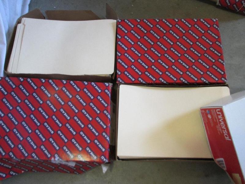 400 total, 4 boxes end tab legal fi...